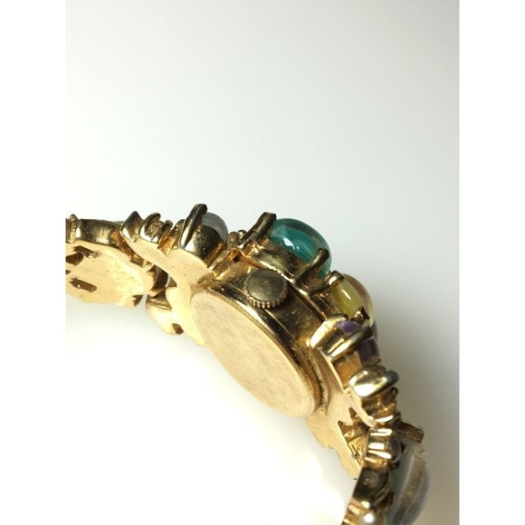 Vintage Fruit Salad Pedre Hidden Dial 17 Jewel Swiss Watch  1960s. Winds & Runs - Picture 13 of 14